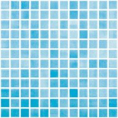 GLASS TILE FOG TURQUOISE BLUE - 501