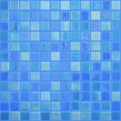 GLASS TILE DEEP BLUE - DARK BLUE 1" X 1" - 662