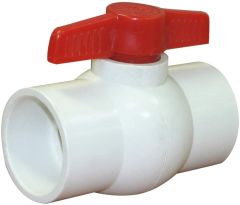 VALTERRA PVC SLIP BALL VALVE 1.5" - RED - 700-15