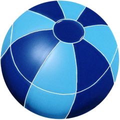 CERAMIC BEACH BALL - BLUE 7" - BBABLUS